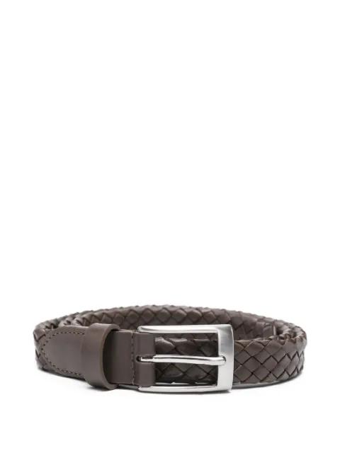 braided leather belt by CANALI