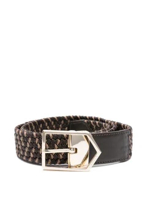 braided-pattern belt by CANALI