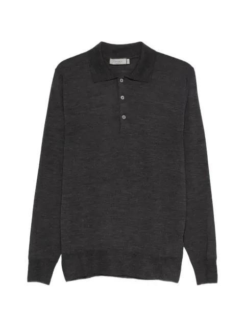 button wool polo shirt by CANALI