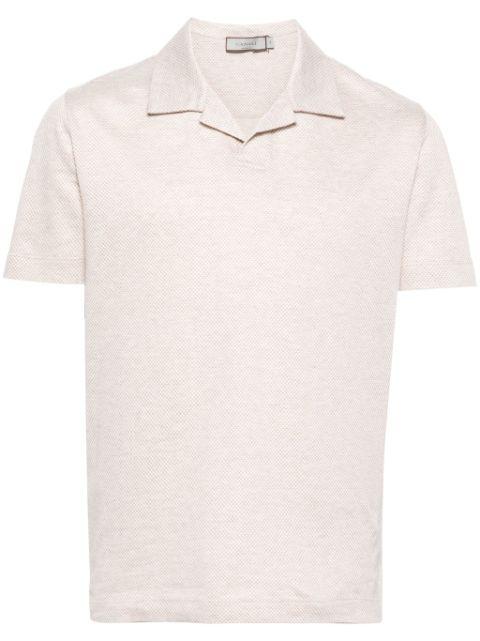 camp-collar cotton polo shirt by CANALI