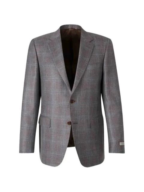 check-pattern blazer by CANALI