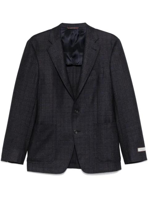 check-pattern blazer by CANALI
