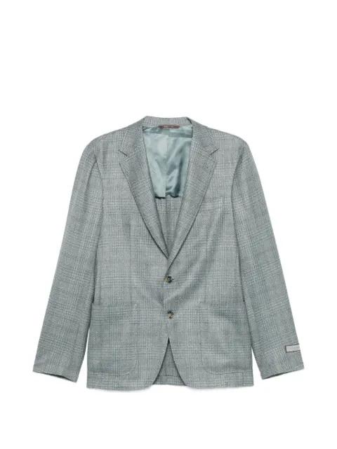 check-pattern blazer by CANALI