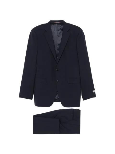 check-pattern wool suit by CANALI
