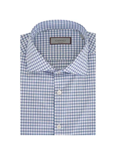 checked cotton shirt by CANALI