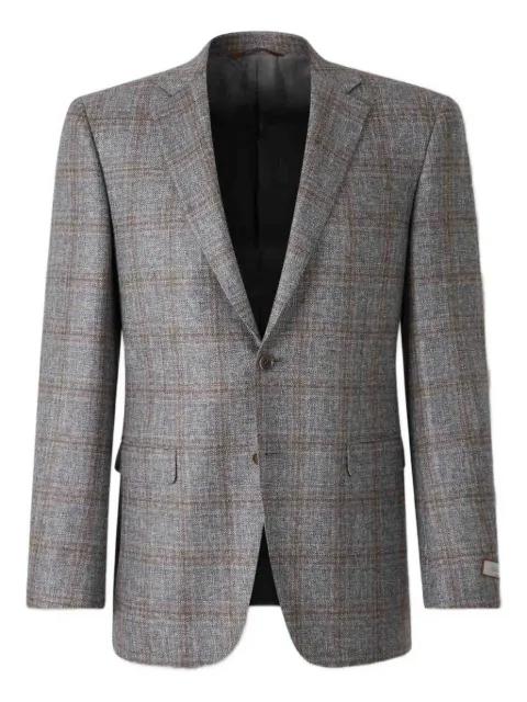 checked single-breasted blazer by CANALI