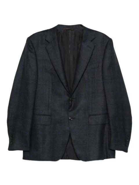 checked two-button blazer by CANALI