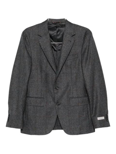 checked wool blazer by CANALI