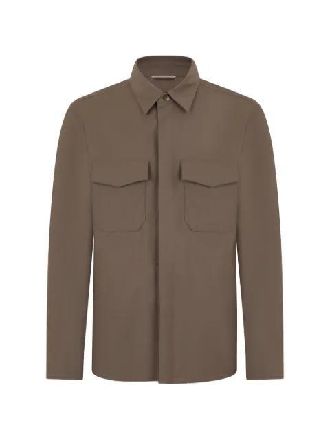 chest-pocket shirt jacket by CANALI