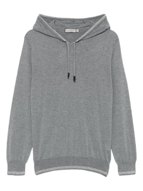 contrasting-trim hoodie by CANALI