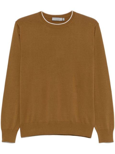 contrasting-trim sweater by CANALI