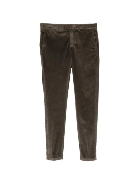 corduroy-effect belt-loop trousers by CANALI