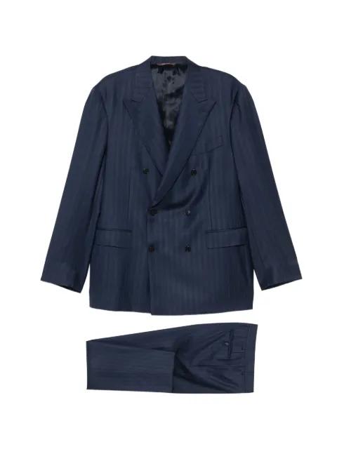 double-breasted pinstripe suit by CANALI