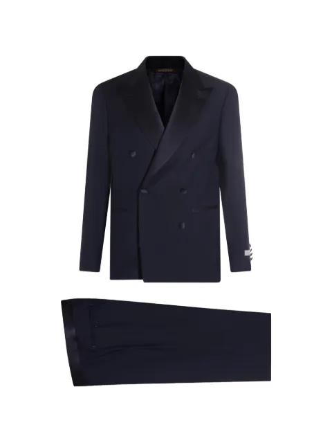 double-breasted shawl collar suit by CANALI