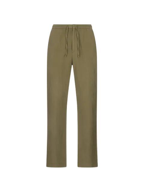 drawstring straight-leg trousers by CANALI