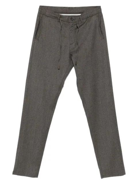 drawstring-waist trousers by CANALI