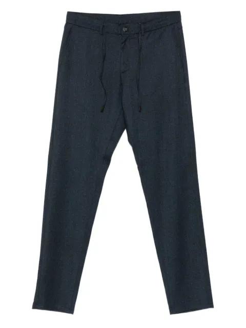 drawstring wool trousers by CANALI