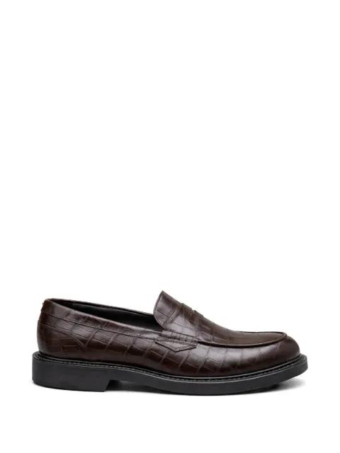 embossed-pattern loafers by CANALI