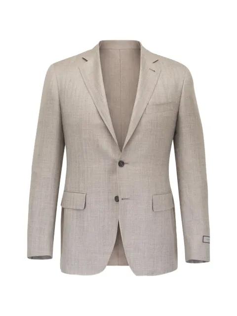 flap-pockets single-breasted blazer by CANALI