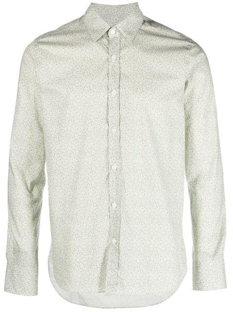 floral-print long-sleeve shirt by CANALI