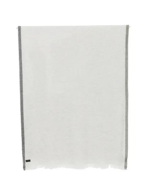 fringed cashmere scarf by CANALI