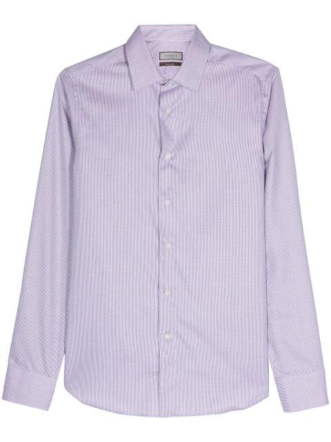 geometric-pattern cotton shirt by CANALI