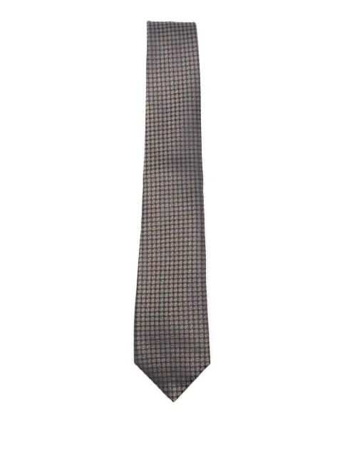 geometric-patterned silk tie by CANALI