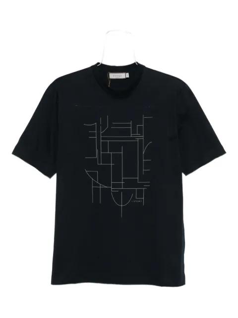 geometric-print T-shirt by CANALI