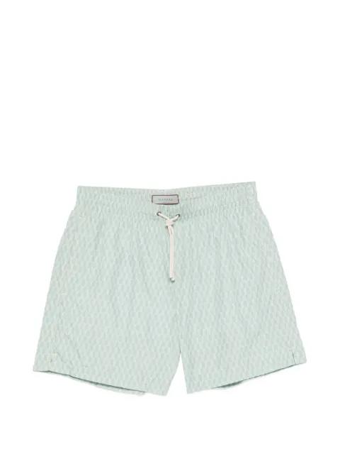 geometric-print drawstring swim shorts by CANALI