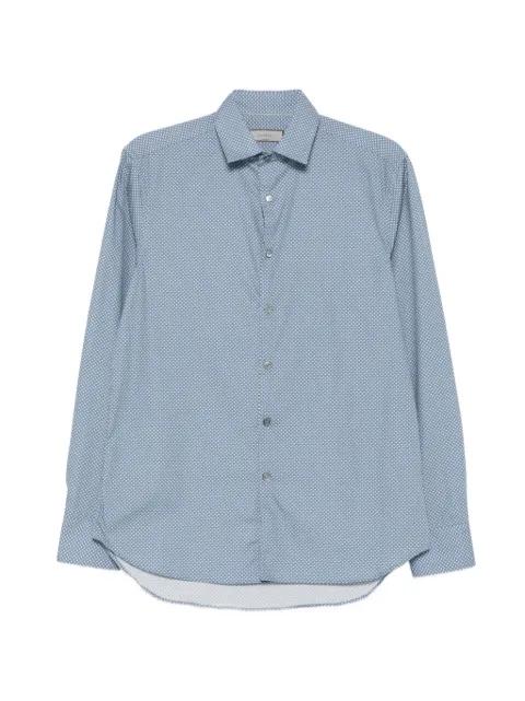 geometric-print long-sleeve shirt by CANALI