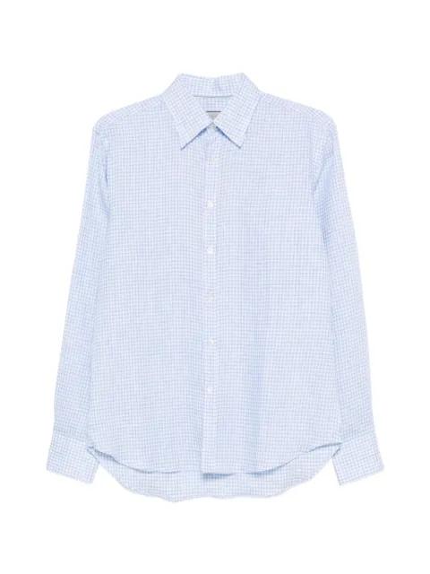 gingham-pattern shirt by CANALI