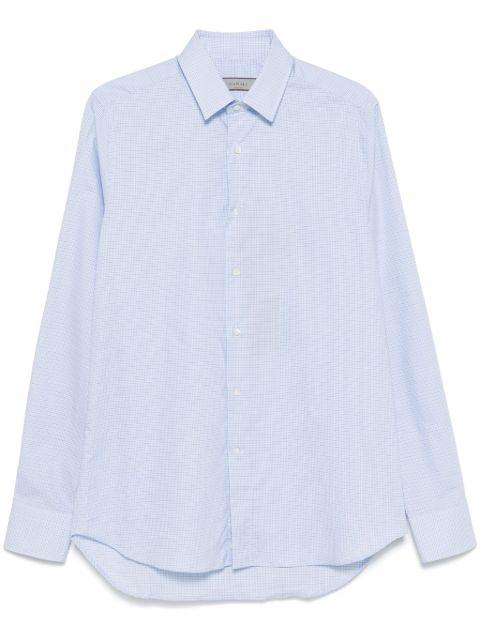 grid-pattern shirt by CANALI