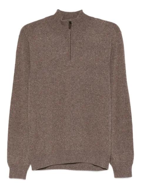 half-zip wool sweater by CANALI