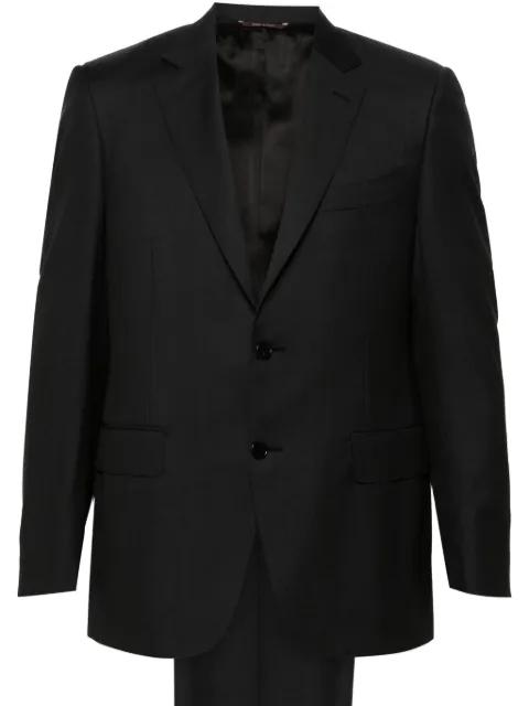 herringbone-pattern suit by CANALI