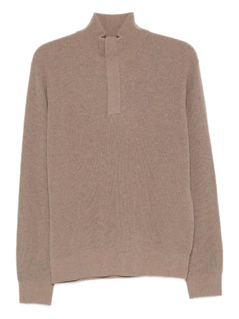 high-neck half-zip sweater by CANALI