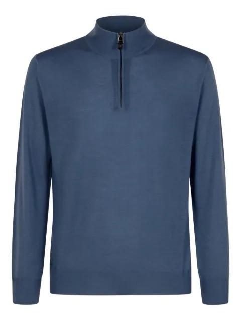high-neck half-zip sweater by CANALI