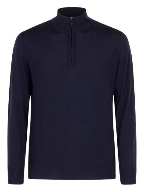 high-neck zip-up sweater by CANALI