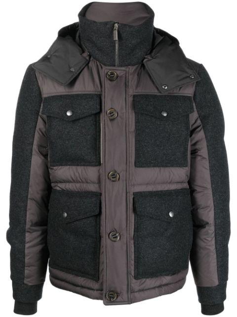 hoodied padded jacket by CANALI