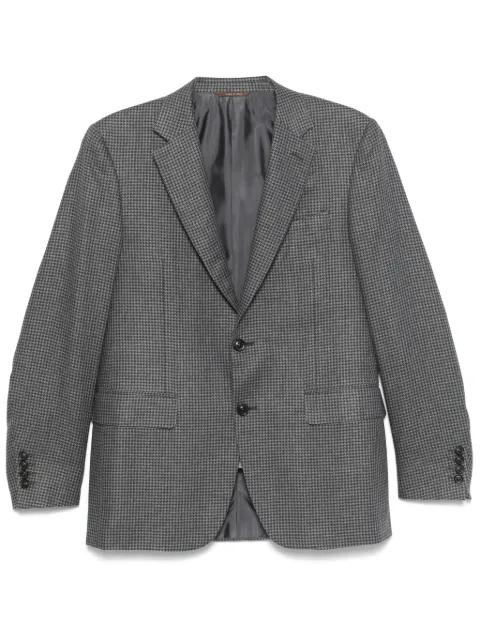 houndstooth-pattern blazer by CANALI