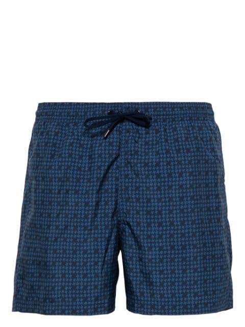 houndstooth swim shorts by CANALI