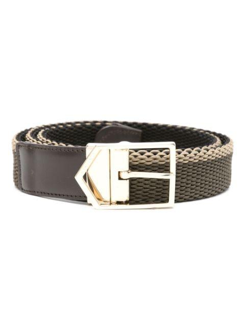 interwoven buckle belt by CANALI