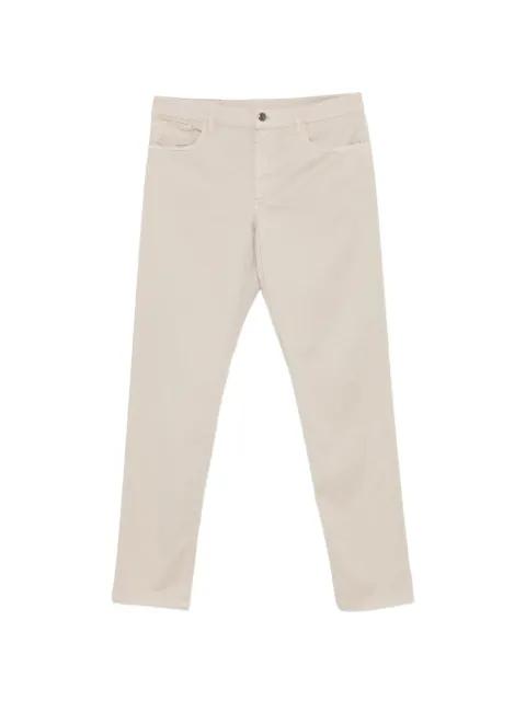 logo-patch trousers by CANALI