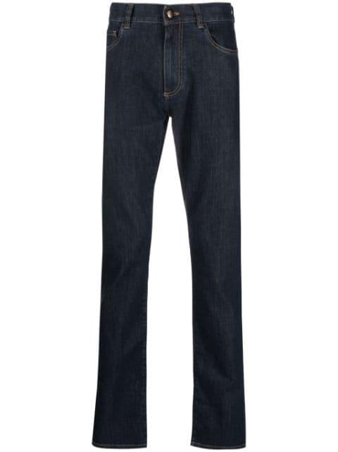 low-rise straight-leg trousers by CANALI