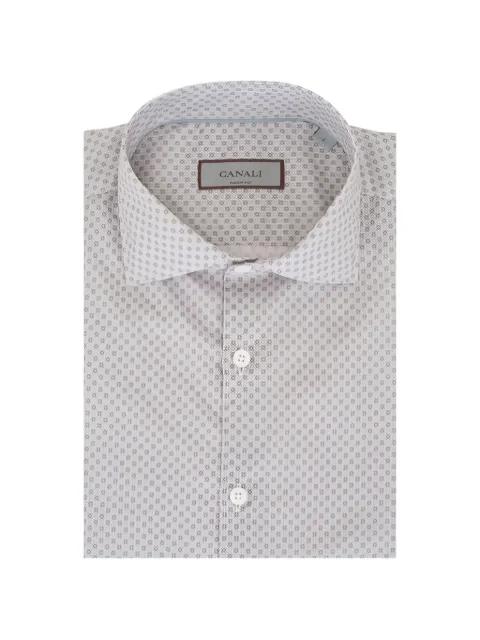 medallion-print cotton shirt by CANALI