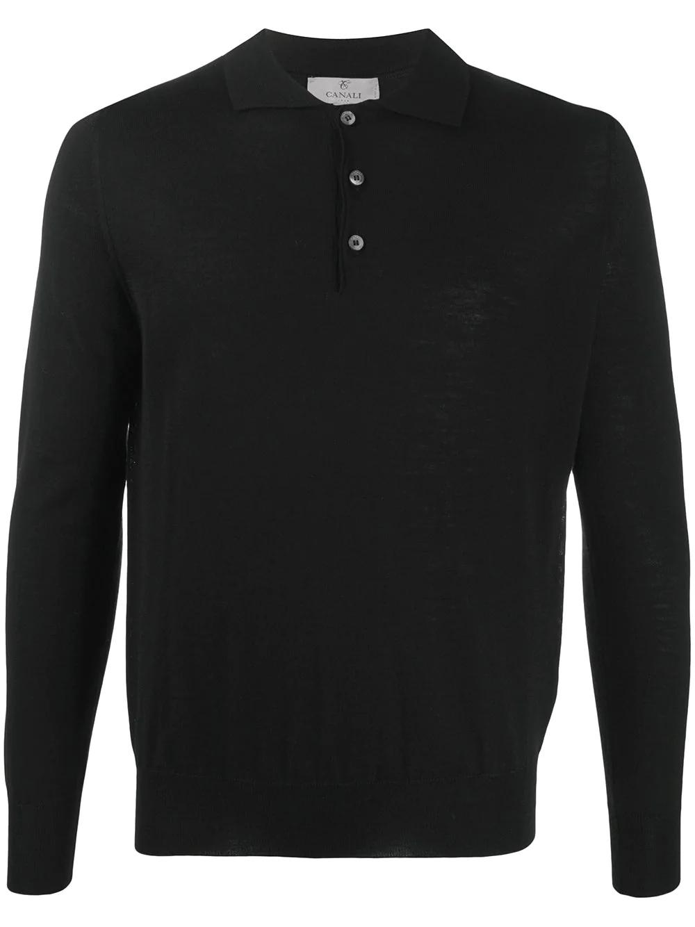 merino-wool polo shirt by CANALI