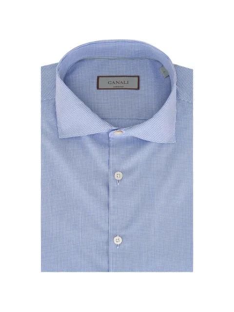 micro-checked button-up shirt by CANALI