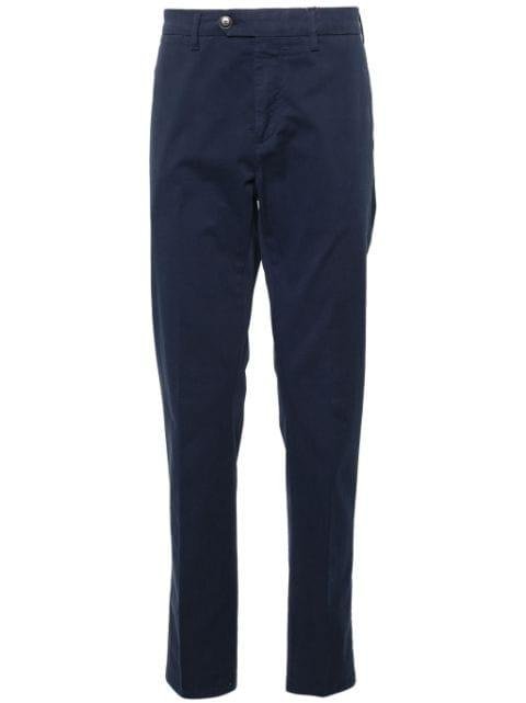 mid-rise straight-leg chinos by CANALI