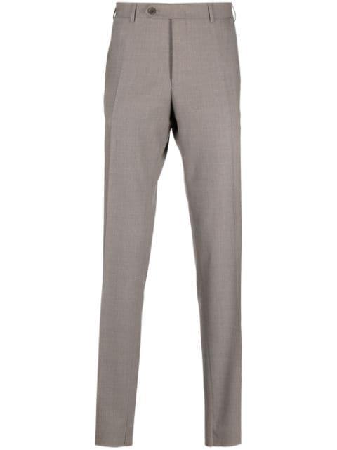 mid-rise tailored tapered trousers by CANALI