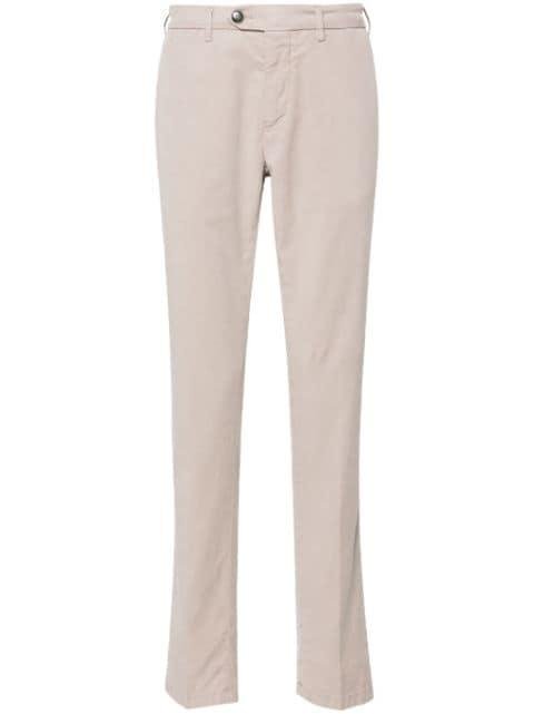 mid-rise tapered chinos by CANALI