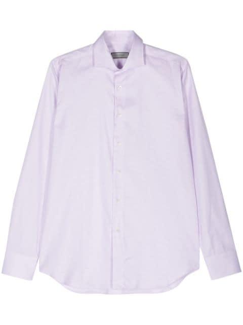 mini-check cotton shirt by CANALI